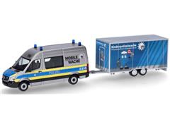 097536 - Herpa Model Childrens Police Station Mercedes Benz Sprinter 13