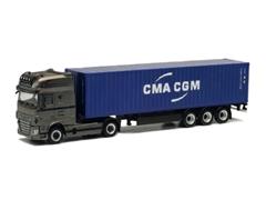 312042 - Herpa Model CMA_CGA DAF XF SSC Euro Container Trailer