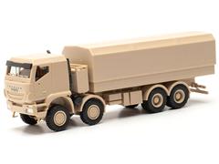 746984 - Herpa Model Iveco Trakker 8x8 Covered Flatbed Truck