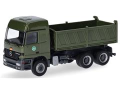 747004 - Herpa Model German Armed Forces Mercedes Benz Actros Dump