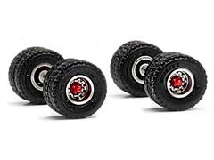 Herpa Model Trailer Tires 2 Axle 12 MM Steel