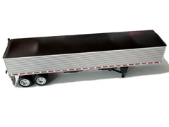 HO LOGISTICS #HL-499 - Grain Tailer in Silver with Black Tarp