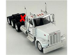 HO LOGISTICS #HL-589072-X - Peterbilt 589 3-Axle Day Cab in White