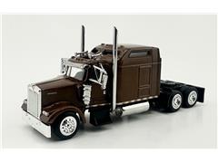 HO LOGISTICS #HL-W90002 - Kenworth W900L 2-Axle Sleeper Cab in Brown