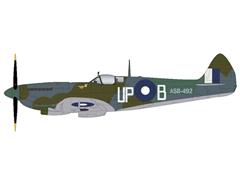 HA8327 - Hobby Master Spitfire MKVIII UP B_A58 492 RAAF Diecast