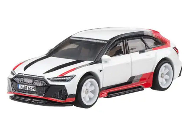 Audi RS 6 Avant in White with Red and Black Deco - FPY86-JBK51