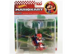 HOT WHEELS #GVD30-HDB40 - Mario in Pipe Frame Kart with Parachute Glider