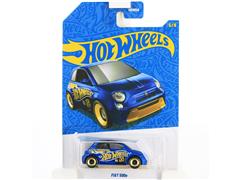 HOT WHEELS #HDH54-JKX91 - Fiat 500E in Blue and Gold