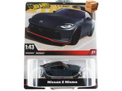 HOT WHEELS #HMD41-HWT06-BOX - Nissan Z Nismo in Gray MODEL IS MINT BOX IS DAMAGED