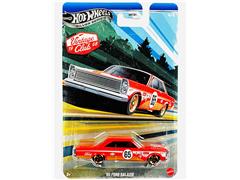 HOT WHEELS #HRT81-JKY29 - #65 - 1965 Ford Galaxie in Red - 1968 Vintage Club - Vintage Series