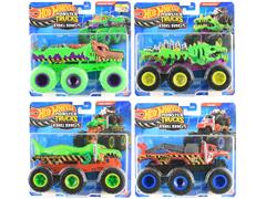 HOT WHEELS #HWN86-979L-CASE - Hot Wheels Monster Trucks Big Rigs - 4-Piece Set in a Non-Returnable Factory-Sealed Case