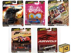 HOT WHEELS #HXD63-956Q-CASE - Hot Wheels Pop Culture Premium - 10-Piece Set in a Non-Returnable Factory-Sealed Case