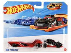 HOT WHEELS #HYT56-JKP30 - Semi Twin Mill in Black and Red
