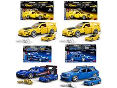 HOT WHEELS #JFR87-999C-CASE - Mattel Brick Shop - Hot Wheels Speed Series - 4 Building Kits in a Non-Returnable Factory-Sealed Case