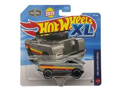 HOT WHEELS #JKL02-JLJ46 - 1966 Land Rover Series II in Gray with multi-color accents and Surfboard