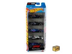 HOT WHEELS #JLN11-9796-CASE - Formula 1 Racecars 5-Pack - 12-Piece Case