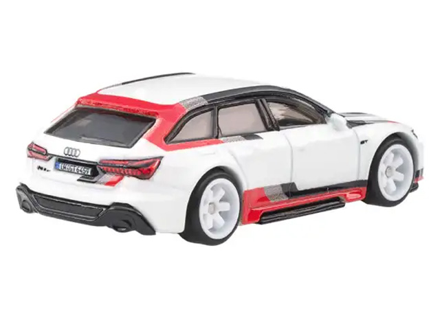 Audi RS 6 Avant in White with Red and Black Deco - FPY86-JBK51