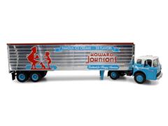 ICONIC REPLICAS #43-0432 - 1960 Ford C-Series Tractor with Refrigerated Trailer - Howard Johnsons