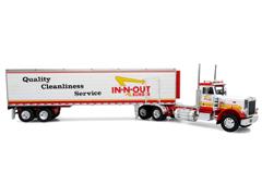 ICONIC REPLICAS #43-0640 - In-N-Out Burger - 1973 Peterbilt 359 Tractor and Trailer