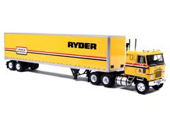 ICONIC REPLICAS #43-0662 - Ryder Truck Rental - 1970 GMC Astro 95 Semi and Trailer