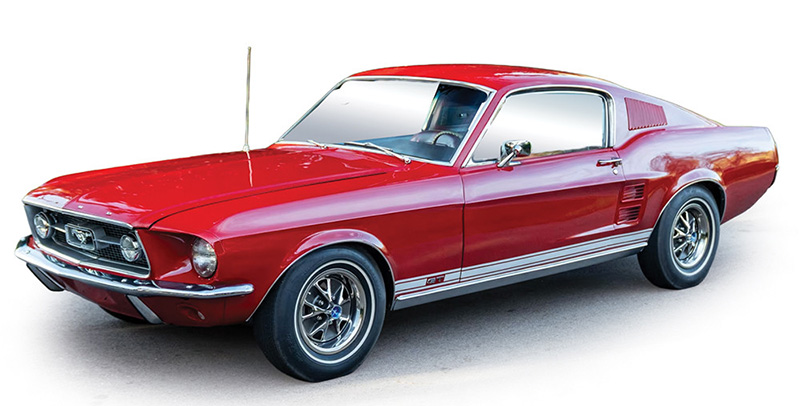 TEKNO NO.833 FORD MUSTANG （赤） 1967 Ford Mustang GTA Fastback in Candyapple Red - IA64033