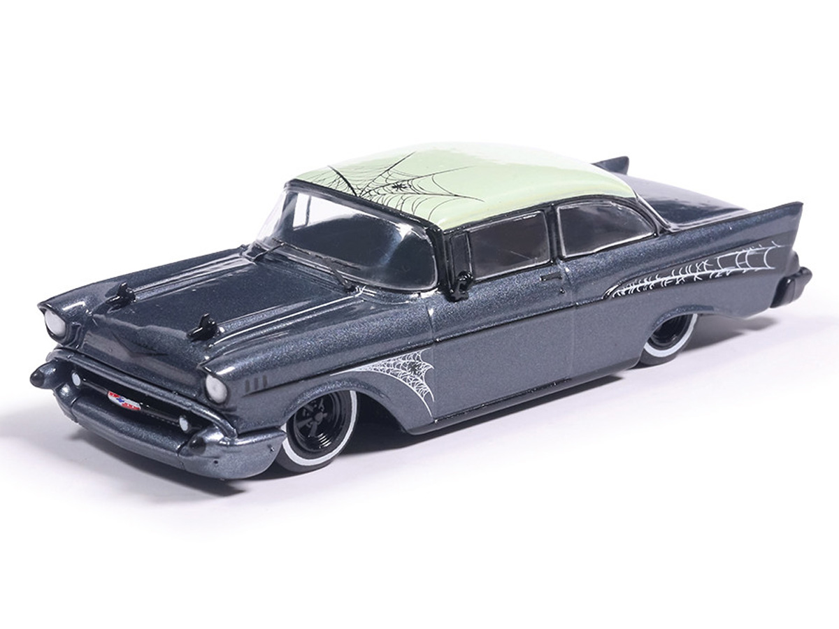 1957 Chevrolet Bel Air Lowrider in Dark Grey with Spiderweb