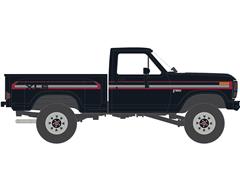 IXO AMERICA #IA64029 - 1983 Ford F-150 XLS Flareside 4x4 in Raven Black