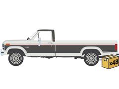 IXO AMERICA #IA64031-MASTER - 1986 Ford F-150 XLT Lariat Long Bed Styleside 4x2 in Tu-Tone Colonial Grey and Dark Grey Metallic