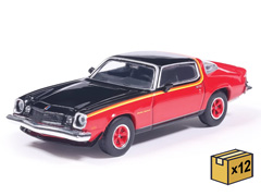 IXO AMERICA #IA64039-CASE - 1975 Chevrolet Camaro Rally Sport in Light Red and Black