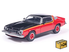IXO AMERICA #IA64039-MSTR - 1975 Chevrolet Camaro Rally Sport in Light Red and Black