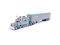 IXO AMERICA #IAPR1027 - Peterbilt 379 in Gray and Teal - TransAmerica Edition