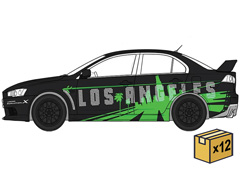 IXO AMERICA #IAPR1039PTRS-CASE - Los Angeles - 2007 Mitsubishi Lancer Evolution X CBA-CZ4A - L A Street Edition