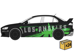 IXO AMERICA #IAPR1039PTRS-MSTR - Los Angeles - 2007 Mitsubishi Lancer Evolution X CBA-CZ4A - L A Street Edition
