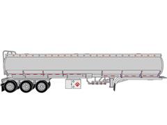 IXO AMERICA #U64TRLR004 - Tridem Tanker Trailer in Silver