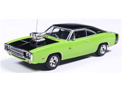 IXO MODELS #CLC620N-22 - 1970 Dodge Charger R/T in Light Green and Black