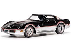 IXO MODELS #CLC650N - 1978 Chevrolet Corvette C3 in Black and Silver with Red Stripe