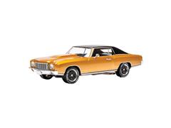 IXO MODELS #CLC661N - 1971 Chevrolet Monte Carlo in Yellow with Black Roof