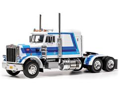 IXO MODELS #TR253 - 1980 Peterbilt 359 in Blue and White - Cab Only
