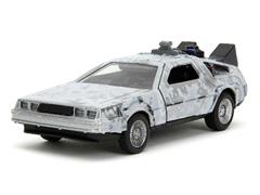 Jada Toys DeLorean Time Machine Frost Version Back to