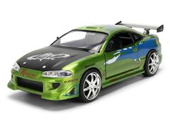 JADA TOYS #36817 - Brians 1995 Mitsubishi Eclipse in Color Brush Finish - 25th Anniversary Edition