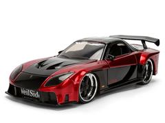 JADA TOYS #37646 - 1995 Mazda RX-7 Widebody in Black and Red