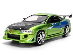 JADA TOYS #37814 - Brians 1995 Mitsubishi Elipse in Premium Candy Finish - Fast and Furious