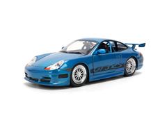 JADA TOYS #37819 - Porsche 911 GT3 R5 in Electric Blue Color Brush Finish - Fast and Furious