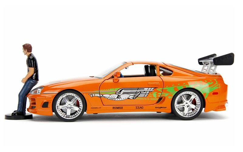 Toyota Supra with Brian Figure and Working Lights - Furious 7 2015
