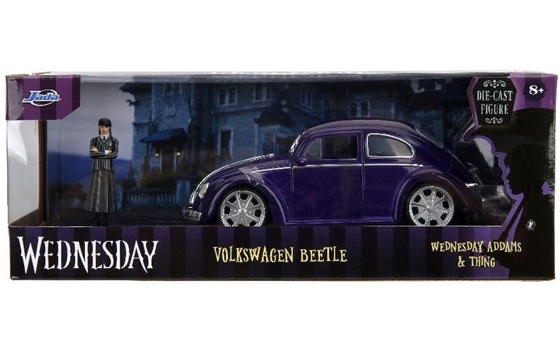 Wednesday Volkswagen Beetle フィギュア 紫車 Wednesday Volkswagen