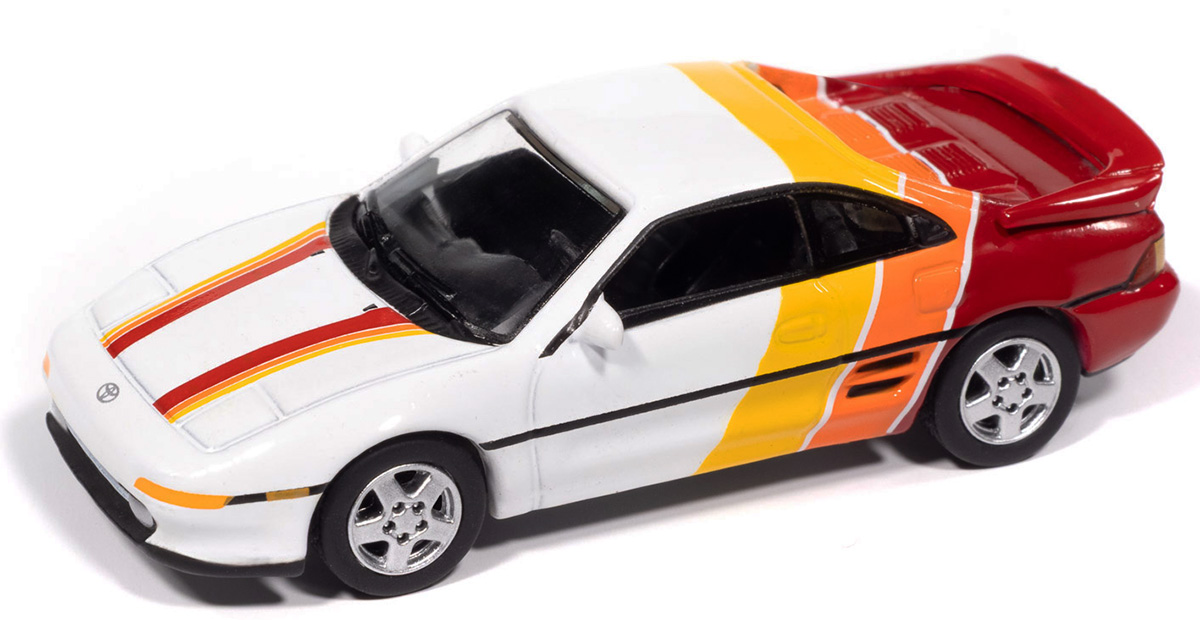1991 Toyota MR2 in White Yellow Orange and Red - JLSP440