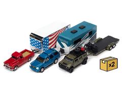 Johnny Lightning Truck Trailer 2021 Release 1A 6 Piece