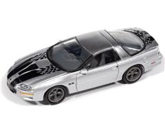 JOHNNY LIGHTNING #JLCT020-4 - 2002 Chevy Camaro SS in Silver with Black Stripes - 35th Anniversary