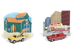 Johnny Lightning Dioramas 2019 Release 1 2 Piece Set