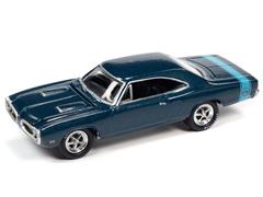 JOHNNY LIGHTNING #JLMC029-B-C - 1970 Dodge Super Bee in B7 Dark Blue Poly with Rear Light Blue Bee
